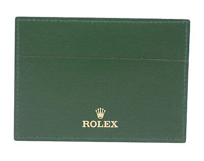 vallet rolex 4119209.34|Genuine ROLEX 4119209.34 Green Leather Card Holder .